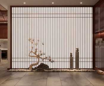 New Chinese Style Plant Landscaping-ID:966749913