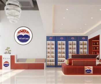 Modern Office Reception Desk-ID:808437119