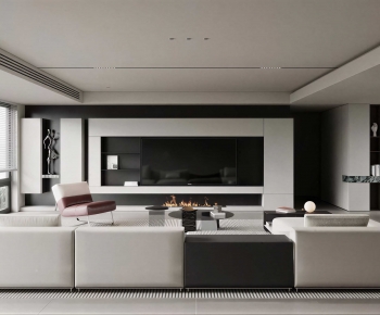 Modern A Living Room-ID:623795036