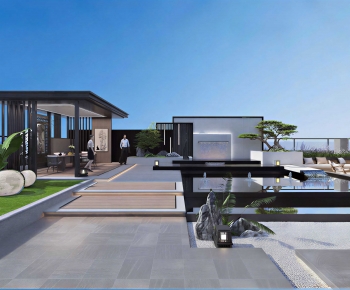 New Chinese Style Courtyard/landscape-ID:928989893