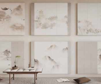 New Chinese Style TV Wall-ID:189277896