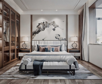 New Chinese Style Bedroom-ID:805659384