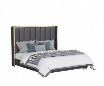 Modern Double Bed-ID:830760966
