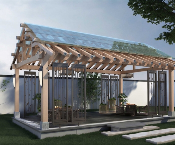 New Chinese Style Courtyard/landscape-ID:687386996