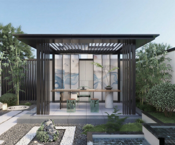 New Chinese Style Courtyard/landscape-ID:326000938