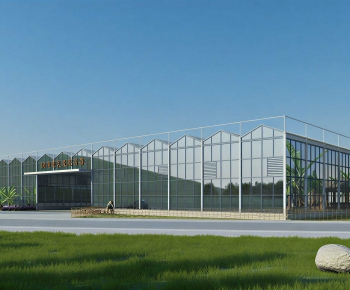 Modern Appearance Of Commercial Building-ID:617326978