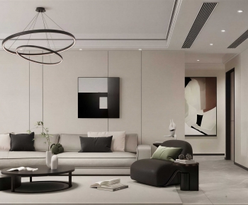 Modern A Living Room-ID:688747881