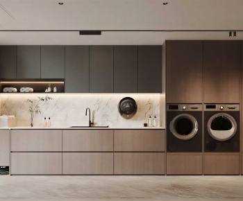 Modern Balcony Laundry Room-ID:134604936