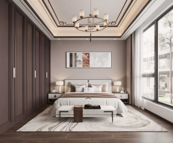 New Chinese Style Bedroom-ID:910074005