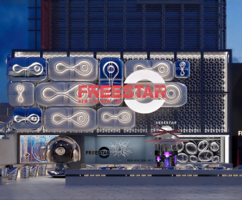 Modern Facade Element-ID:783539061