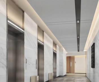 Modern Office Elevator Hall-ID:842432989