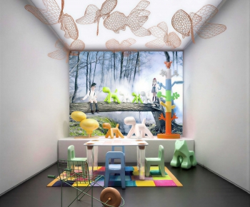 Modern Children's Room Activity Room-ID:619819264