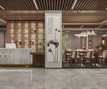 New Chinese Style Teahouse Tea House-ID:688976053