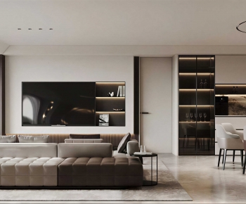 Modern A Living Room-ID:898091081