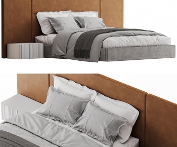 Modern Double Bed-ID:839679968