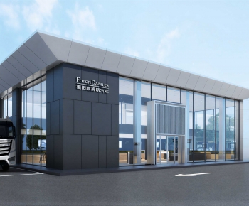 Modern Appearance Of Commercial Building-ID:906514885