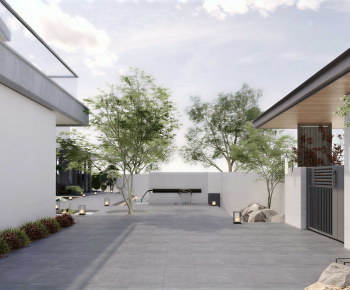 Modern Courtyard/landscape-ID:499913933