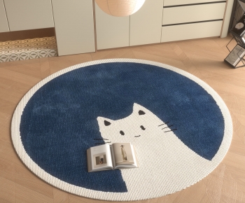 Modern Circular Carpet-ID:693979987