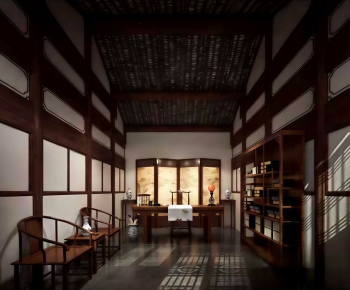 New Chinese Style Study Space-ID:200895077