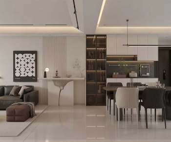 Modern A Living Room-ID:687644967