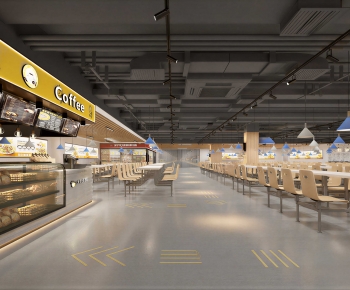 Modern Office Canteen-ID:672822953