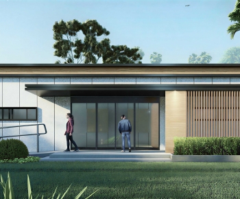 Modern Building Appearance-ID:350931882