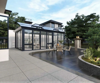 Modern Courtyard/landscape-ID:943340062