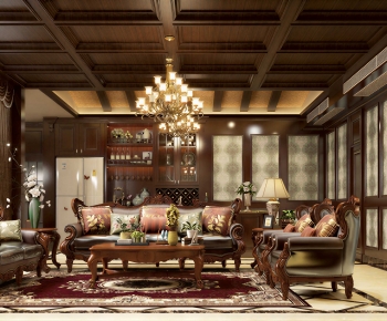 American Style A Living Room-ID:369719035