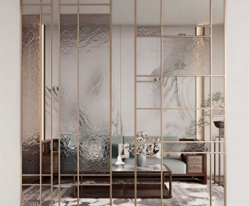 Modern Glass Screen Partition-ID:455981976
