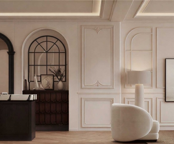 French Style A Living Room-ID:649811039