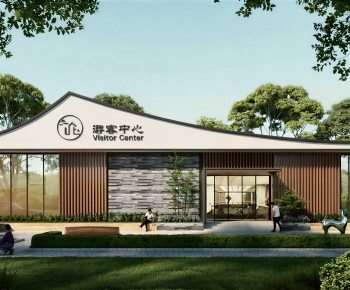 New Chinese Style Public Building-ID:753912938