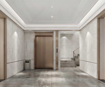 Modern Office Elevator Hall-ID:958919564