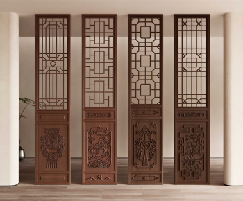 Chinese Style Wooden Screen Partition-ID:123306041