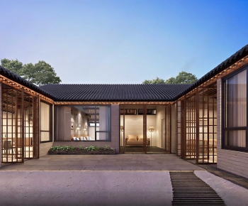 New Chinese Style Courtyard/landscape-ID:137614973