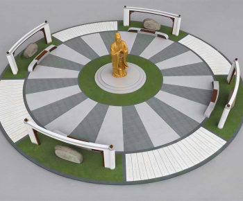 New Chinese Style Sculpture Sketch-ID:634700063