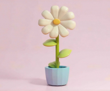 Modern Potted Green Plant-ID:454567917