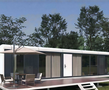 Modern Appearance Of Commercial Building-ID:729491008