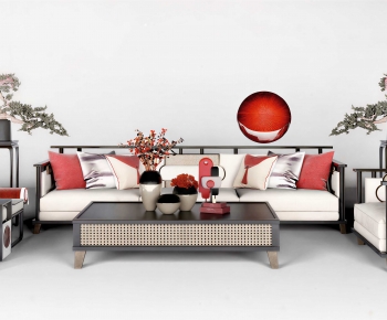 New Chinese Style Sofa Combination-ID:817776921