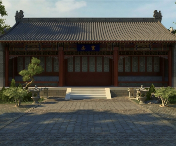 Chinese Style Ancient Architectural Buildings-ID:552660946