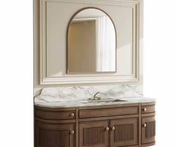 American Style Bathroom Cabinet-ID:523576024