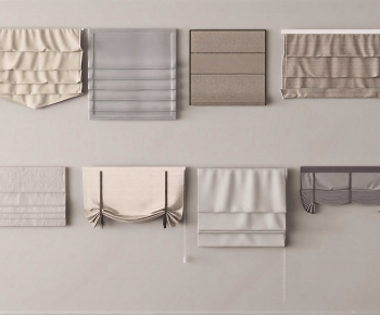 New Chinese Style Roman Curtain-ID:631870032