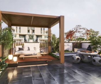 Modern Courtyard/landscape-ID:763300902