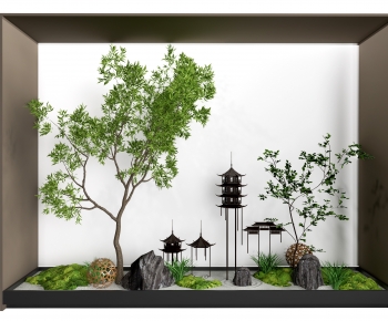 New Chinese Style Plant Landscaping-ID:506650925