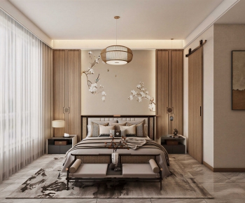 New Chinese Style Bedroom-ID:815700058