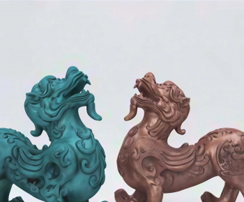 New Chinese Style Sculpture-ID:107350328