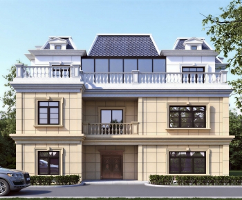 Simple European Style Detached Villa-ID:501991996