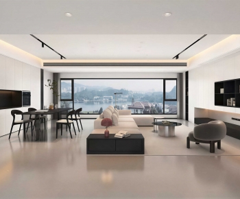 Modern A Living Room-ID:272783049