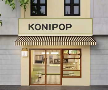 Modern Facade Element-ID:882990435