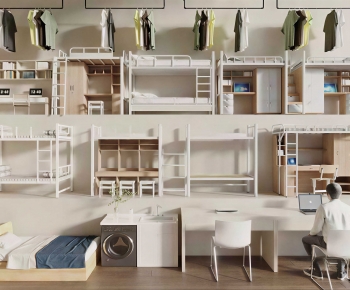 Modern Bunk Bed-ID:480309018