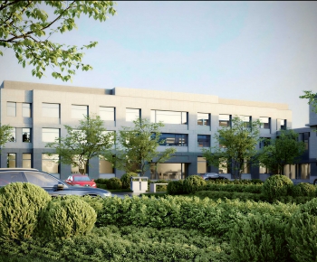 Modern Appearance Of Commercial Building-ID:542953977